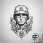 Tattoo sketch soldier’s name, artistic tattoo… – tattoo sketch (№1757533785_0, 10.09.2025 19:49) — tattoovalue.net