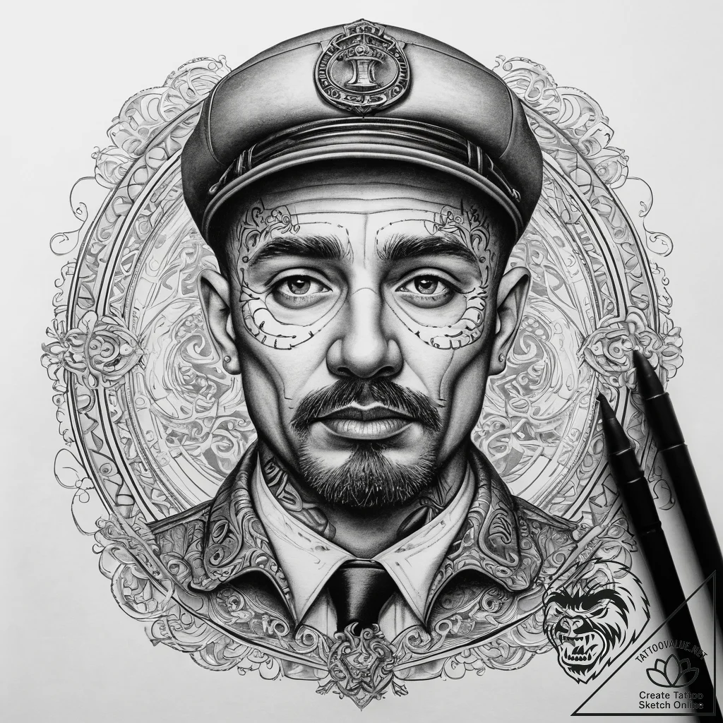 Tattoo sketch taxi driver a person driving a... - tattoo sketch (№1757534177_0, 10.09.2025 19:56) — tattoovalue.net