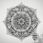 Tattoo sketch cosmic foundation, ink illustra… – tattoo sketch (№1757534374_0, 10.09.2025 19:59) — tattoovalue.net