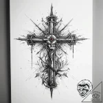 Tattoo sketch узор с колючей проволокой, conc… – tattoo sketch (№1757534957_0, 10.09.2025 20:09) — tattoovalue.net