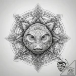 Tattoo sketch cowfish, tattoo line art, black… – tattoo sketch (№1757535154_0, 10.09.2025 20:12) — tattoovalue.net