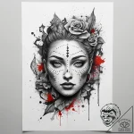 Tattoo sketch magic from a hand, concept art… – tattoo sketch (№1757535544_0, 10.09.2025 20:19) — tattoovalue.net