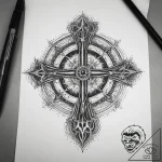 Tattoo sketch magical grimoire, ink illustrat… – tattoo sketch (№1757538827_0, 10.09.2025 21:13) — tattoovalue.net