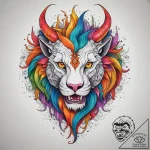Tattoo sketch chimera, tattoo line art, vibra… – tattoo sketch (№1757540581_0, 10.09.2025 21:43) — tattoovalue.net