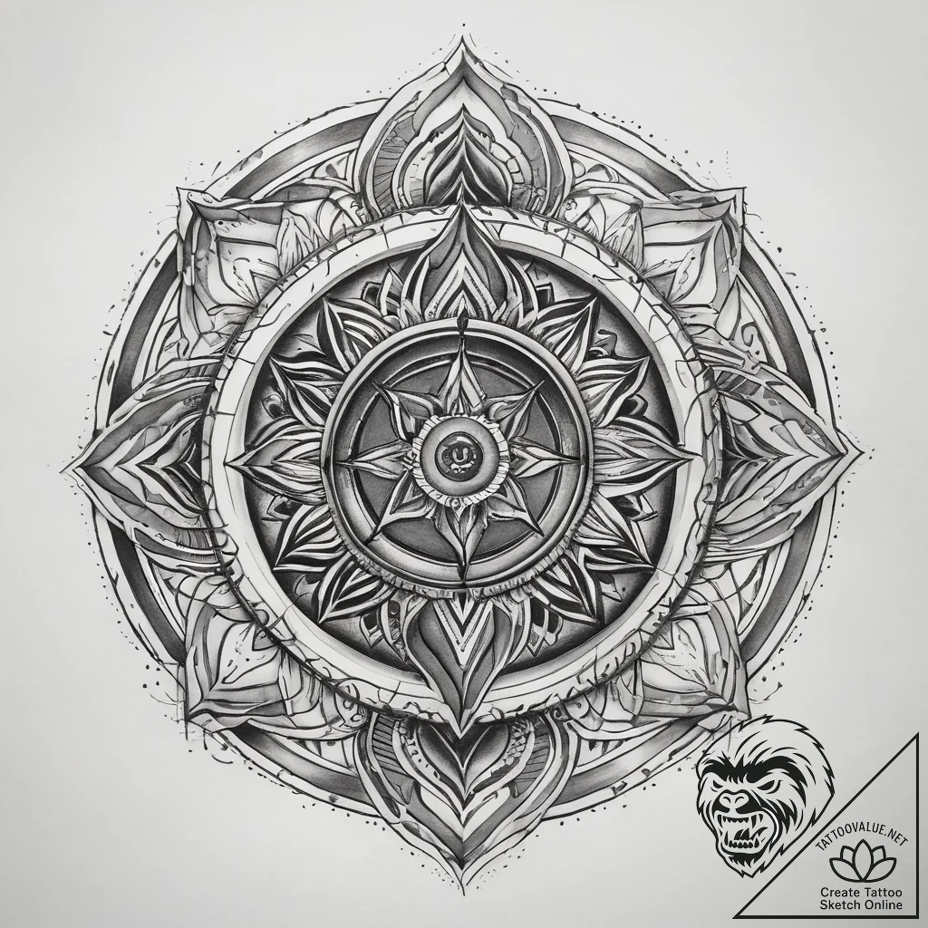 Tattoo sketch chakra flow, concept art for ta... - tattoo sketch (№1757543509_0, 10.09.2025 22:31) — tattoovalue.net