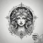 Tattoo sketch cosmic origin, concept art for… – tattoo sketch (№1757544289_0, 10.09.2025 22:44) — tattoovalue.net