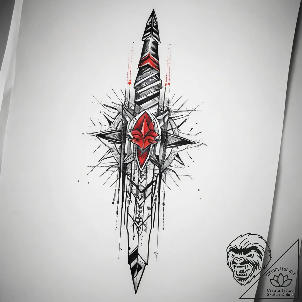Tattoo sketch blade, artistic tattoo sketch,... - tattoo sketch (№1757544876_0, 10.09.2025 22:54) — tattoovalue.net