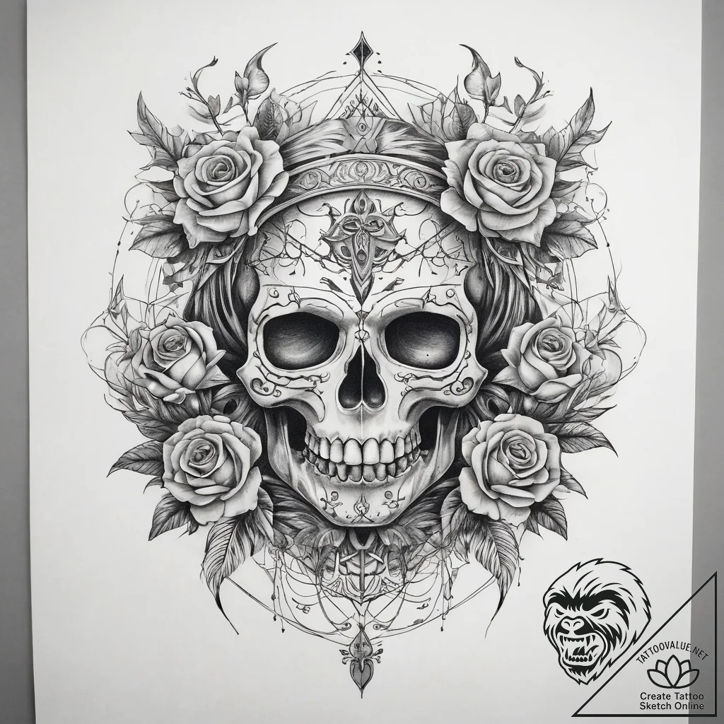 Tattoo sketch forest spirit, tattoo sketch de... - tattoo sketch (№1757545867_0, 10.09.2025 23:11) — tattoovalue.net