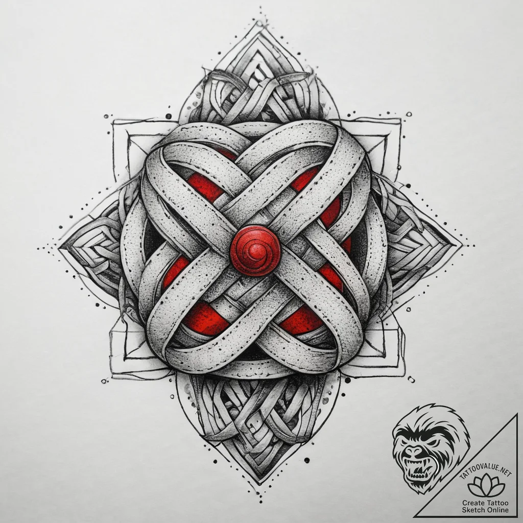 Tattoo sketch knot, tattoo sketch design, dot... - tattoo sketch (№1757546649_0, 10.09.2025 23:24) — tattoovalue.net