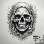 Tattoo sketch ghost, ink illustration for tat… – tattoo sketch (№1757547235_0, 10.09.2025 23:33) — tattoovalue.net
