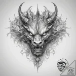 Tattoo sketch dragon, ink illustration for ta… – tattoo sketch (№1757548796_0, 10.09.2025 23:59) — tattoovalue.net