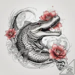 Tattoo sketch alligator gar, concept art for… – tattoo sketch (№1757549773_0, 11.09.2025 00:16) — tattoovalue.net