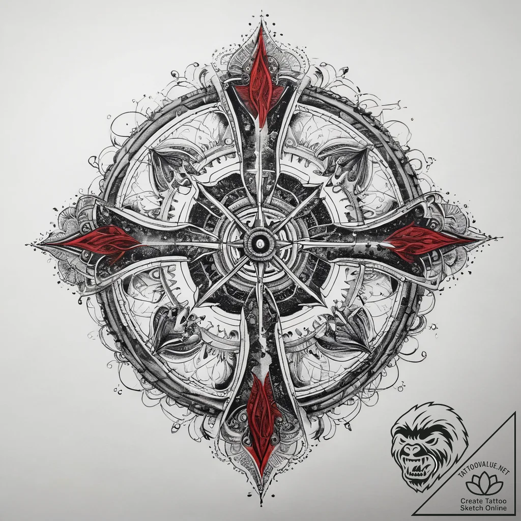 Tattoo sketch cosmic soil, concept art for ta... - tattoo sketch (№1757550163_0, 11.09.2025 00:22) — tattoovalue.net