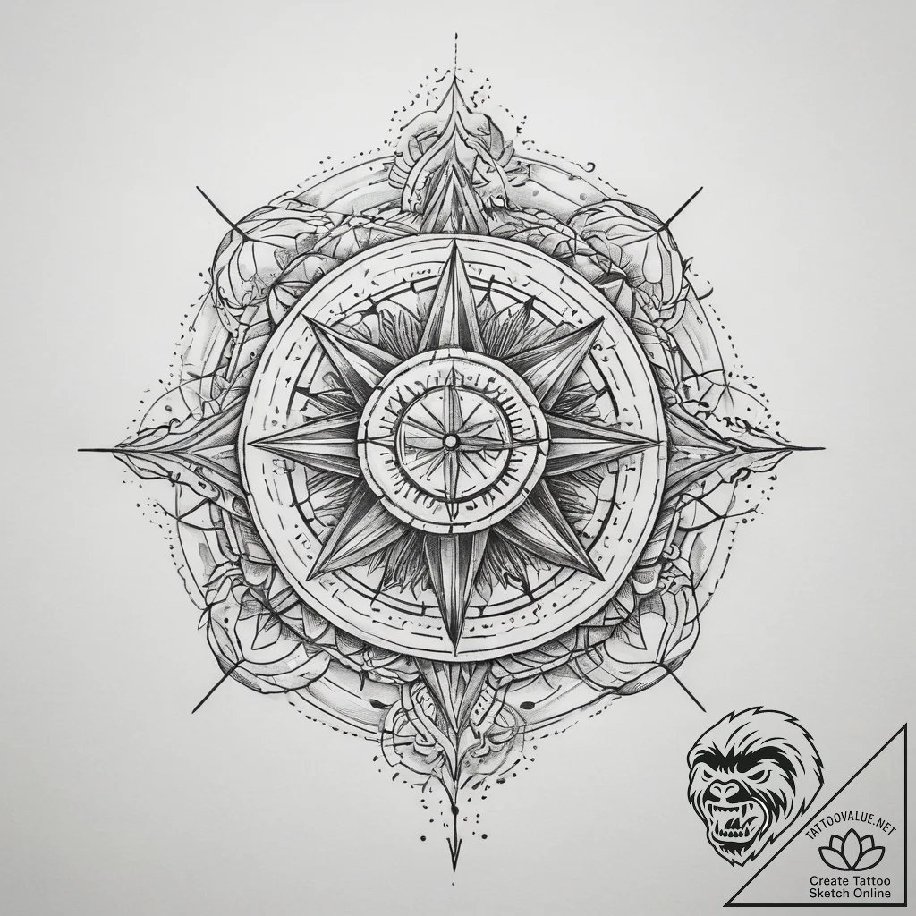 Tattoo sketch cosmic legend, ink illustration... - tattoo sketch (№1757552310_0, 11.09.2025 00:58) — tattoovalue.net
