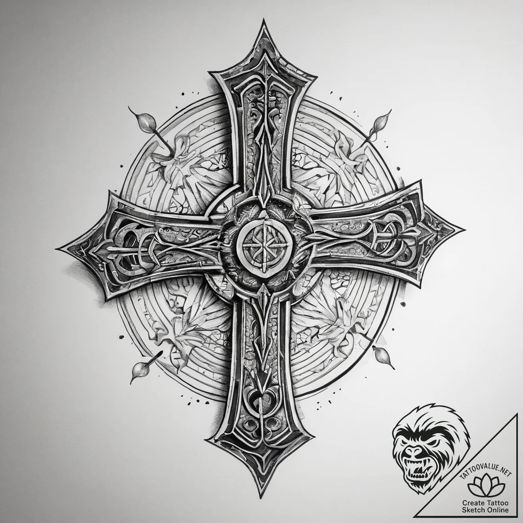 Tattoo sketch magical rune, artistic tattoo s... - tattoo sketch (№1757552698_0, 11.09.2025 01:04) — tattoovalue.net