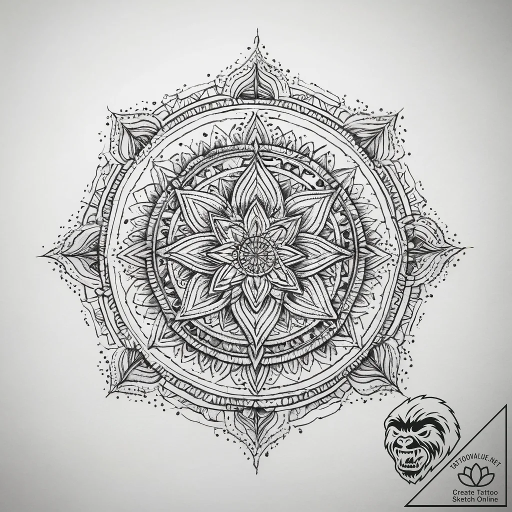 Tattoo sketch mystical past, artistic tattoo... - tattoo sketch (№1757554058_0, 11.09.2025 01:27) — tattoovalue.net