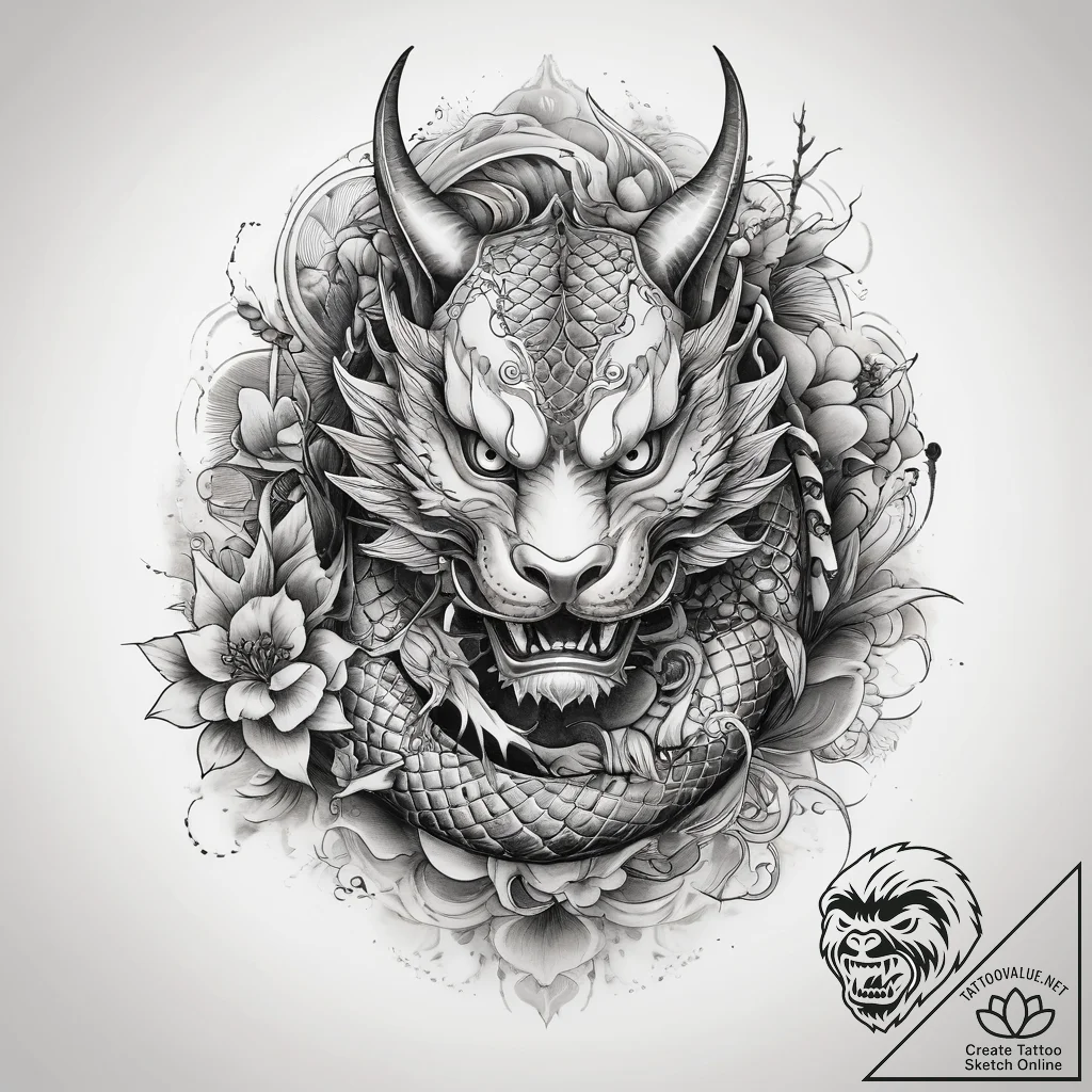 Tattoo sketch sketch череп, artistic tattoo s... - tattoo sketch (№1757554646_0, 11.09.2025 01:37) — tattoovalue.net