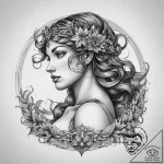 Tattoo sketch roman goddess venus, tattoo ske… – tattoo sketch (№1757558736_0, 11.09.2025 02:45) — tattoovalue.net