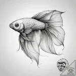 Tattoo sketch betta fish, concept art for tat… – tattoo sketch (№1757563615_0, 11.09.2025 04:06) — tattoovalue.net