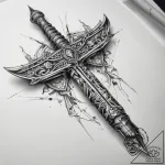 Tattoo sketch weapon, artistic tattoo sketch,… – tattoo sketch (№1757563810_0, 11.09.2025 04:10) — tattoovalue.net