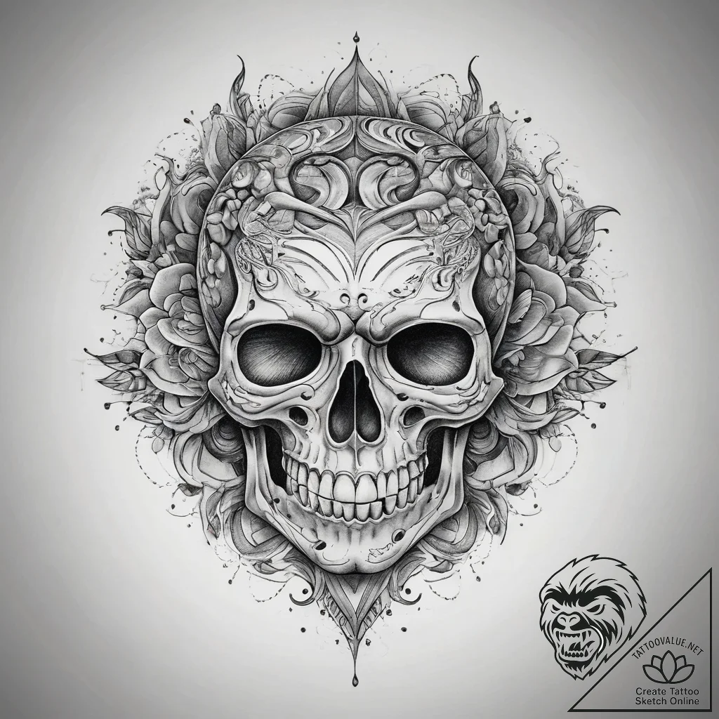 Tattoo sketch brain, tattoo flash sheet desig... - tattoo sketch (№1757564979_0, 11.09.2025 04:29) — tattoovalue.net
