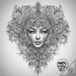 Tattoo sketch weave, ink illustration for tat… – tattoo sketch (№1757567124_0, 11.09.2025 05:05) — tattoovalue.net