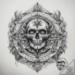 Other cultural prompts, artistic tattoo sketc… – tattoo sketch (№1757568095_0, 11.09.2025 05:21) — tattoovalue.net