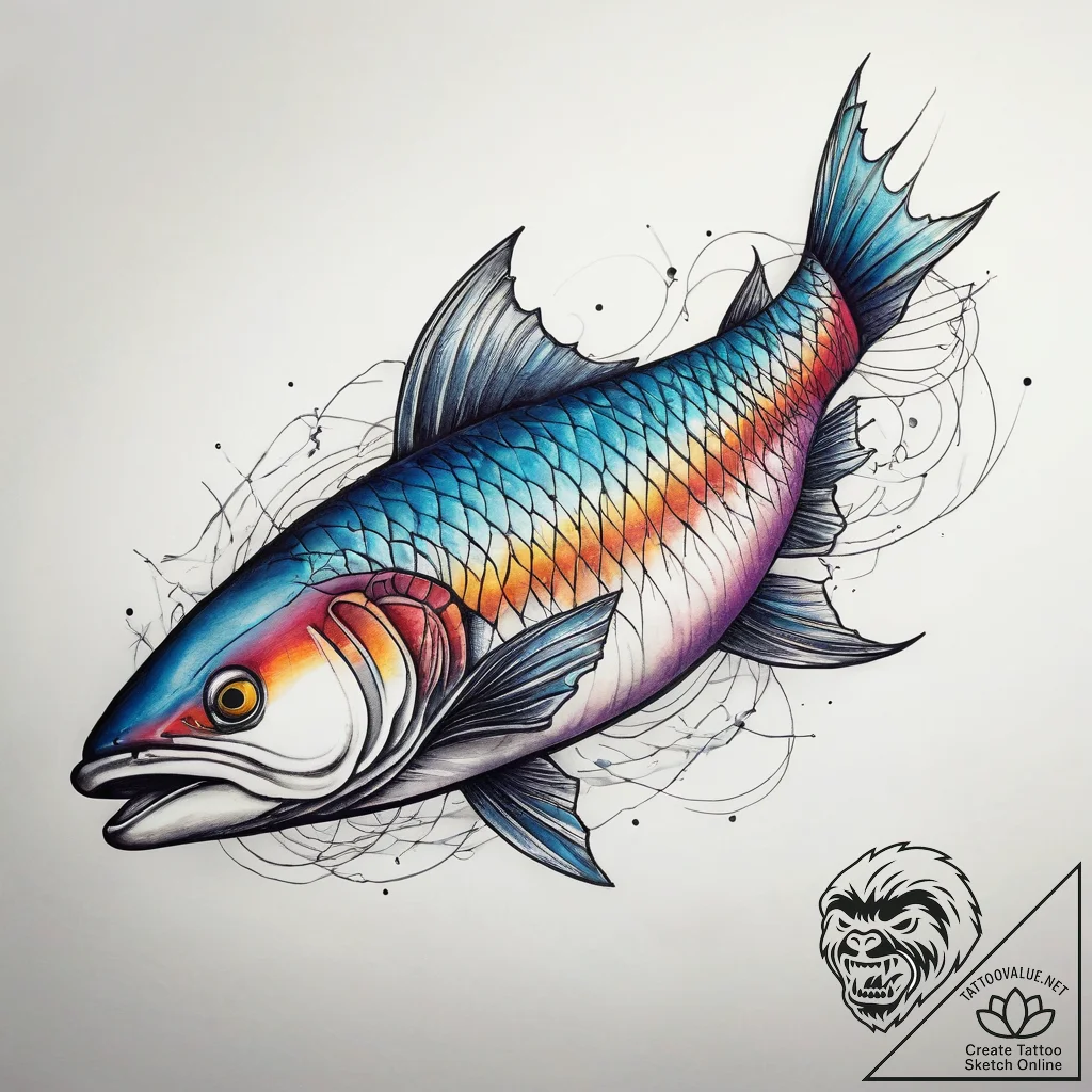 Tattoo sketch haddock, tattoo drawing outline... - tattoo sketch (№1757570232_0, 11.09.2025 05:57) — tattoovalue.net