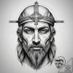 Tattoo sketch holy person, artistic tattoo sk… – tattoo sketch (№1757570622_0, 11.09.2025 06:03) — tattoovalue.net