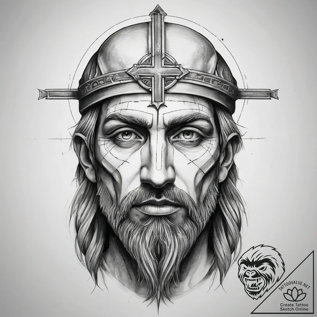 Tattoo sketch holy person, artistic tattoo sk... - tattoo sketch (№1757570622_0, 11.09.2025 06:03) — tattoovalue.net