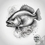 Tattoo sketch largemouth bass, tattoo drawing… – tattoo sketch (№1757571403_0, 11.09.2025 06:16) — tattoovalue.net
