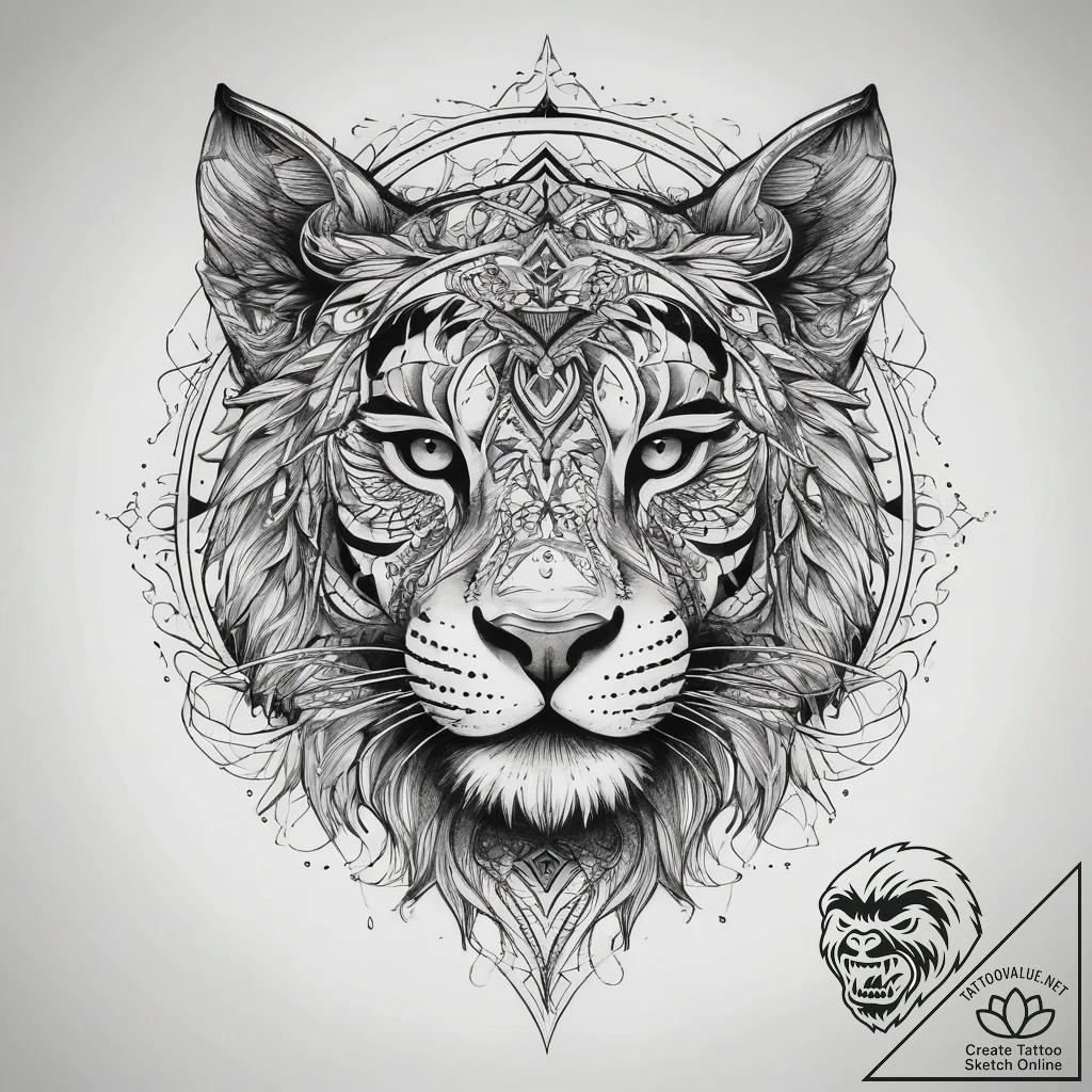 Tattoo sketch white, tattoo line art, clean l... - tattoo sketch (№1757571989_0, 11.09.2025 06:26) — tattoovalue.net