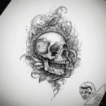 Tattoo sketch ocean, tattoo line art, on a cl… – tattoo sketch (№1757572181_0, 11.09.2025 06:29) — tattoovalue.net