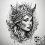 Tattoo sketch spiritual conquest, concept art… – tattoo sketch (№1757572762_0, 11.09.2025 06:39) — tattoovalue.net