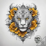 Tattoo sketch yellow – tattoo sketch (№1757573151_0, 11.09.2025 06:45) — tattoovalue.net