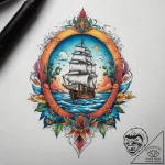 Tattoo sketch blessed tide, tattoo sketch des… – tattoo sketch (№1757574702_0, 11.09.2025 07:11) — tattoovalue.net