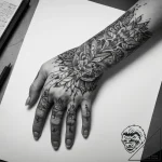 Tattoo sketch hands with a paper, tattoo sket… – tattoo sketch (№1757575481_0, 11.09.2025 07:24) — tattoovalue.net