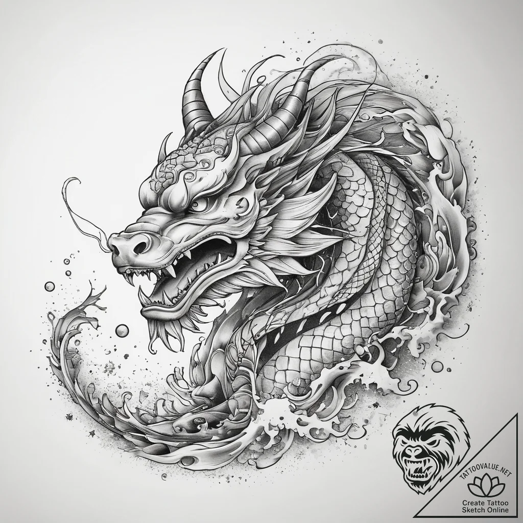 Tattoo sketch cosmic scene, ink illustration... - tattoo sketch (№1757576067_0, 11.09.2025 07:34) — tattoovalue.net