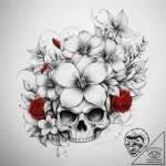 Tattoo sketch winter jasmine flower, concept… – tattoo sketch (№1757576843_0, 11.09.2025 07:47) — tattoovalue.net