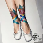 Tattoo sketch dancer ballet slipper, concept… – tattoo sketch (№1757577228_0, 11.09.2025 07:53) — tattoovalue.net