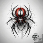 Tattoo sketch orb-weaver spider, tattoo sketc… – tattoo sketch (№1757577619_0, 11.09.2025 08:00) — tattoovalue.net