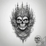 Tattoo sketch fortress – tattoo sketch (№1757578008_0, 11.09.2025 08:06) — tattoovalue.net