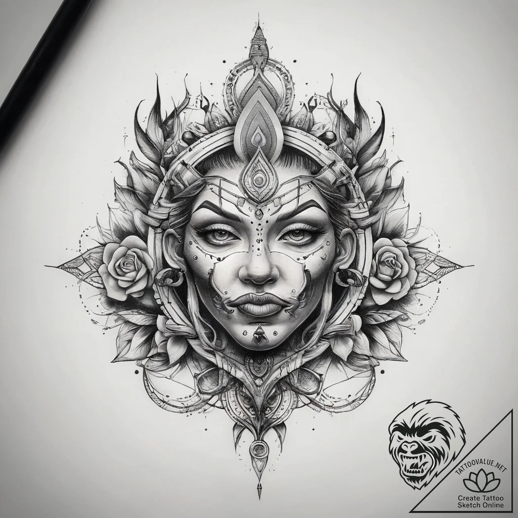 Tattoo sketch sacred source, tattoo sketch de... - tattoo sketch (№1757578592_0, 11.09.2025 08:16) — tattoovalue.net