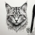 Tattoo sketch playful kitten tattoo, tattoo f… – tattoo sketch (№1757579562_0, 11.09.2025 08:32) — tattoovalue.net