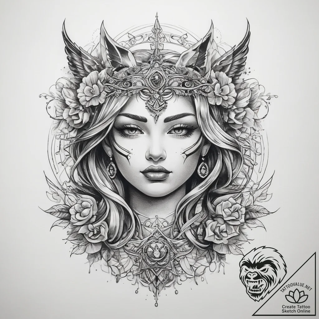 Tattoo sketch quest - tattoo sketch (№1757583271_0, 11.09.2025 09:34) — tattoovalue.net