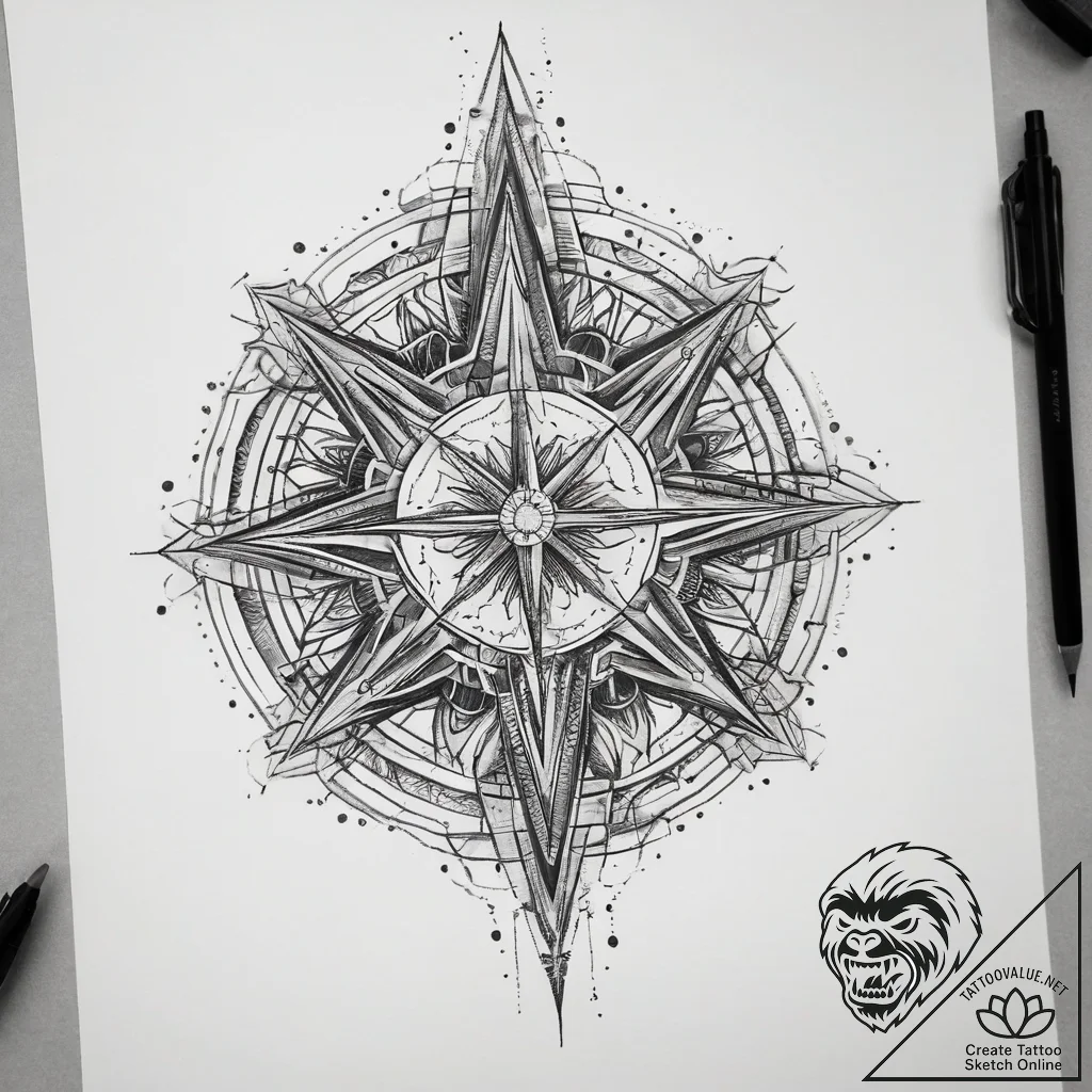 Tattoo sketch cosmic domain, concept art for... - tattoo sketch (№1757584246_0, 11.09.2025 09:50) — tattoovalue.net