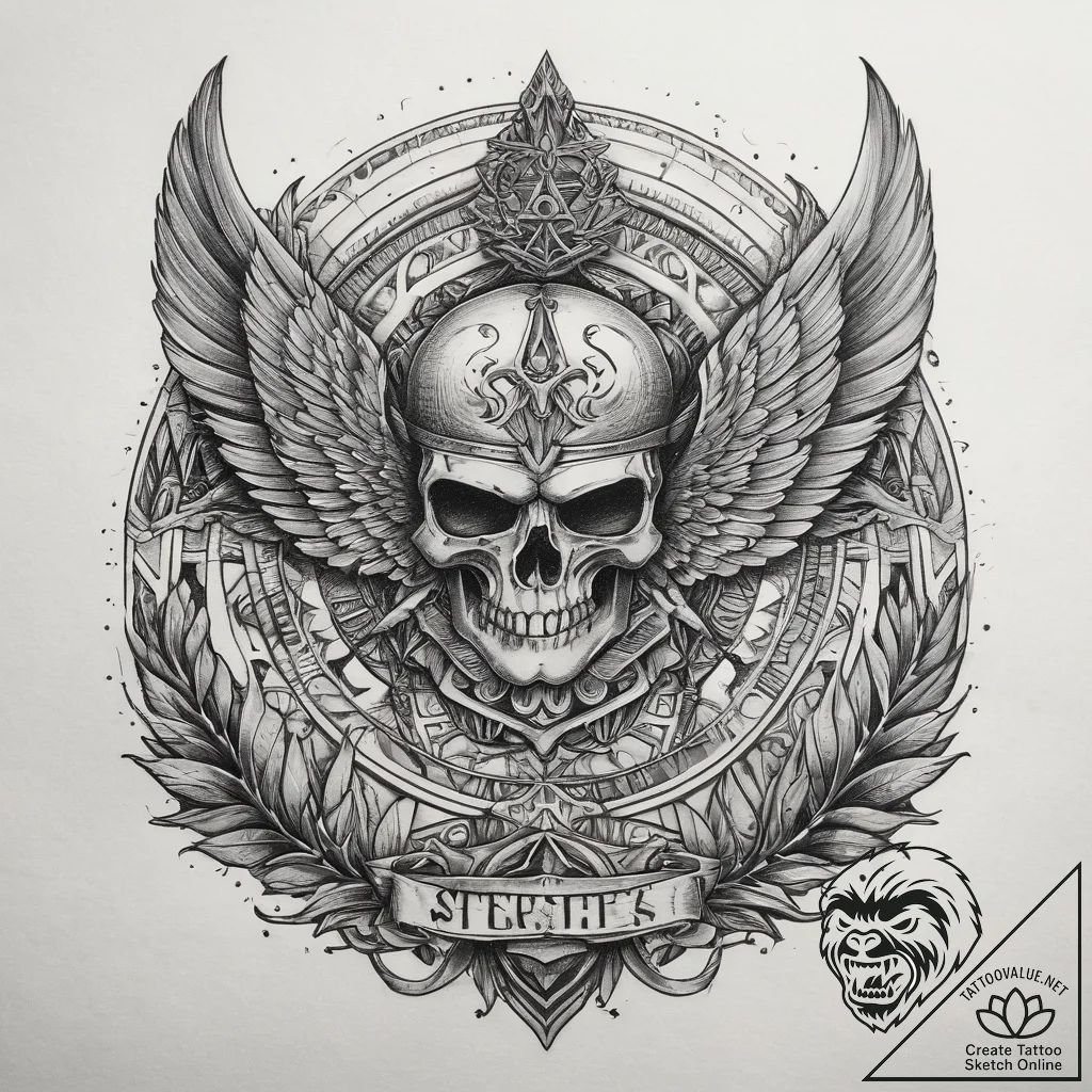 Tattoo sketch military rank stripes, tattoo d... - tattoo sketch (№1757585025_0, 11.09.2025 10:03) — tattoovalue.net