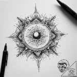 Tattoo sketch cosmic ground – tattoo sketch (№1757585221_0, 11.09.2025 10:07) — tattoovalue.net