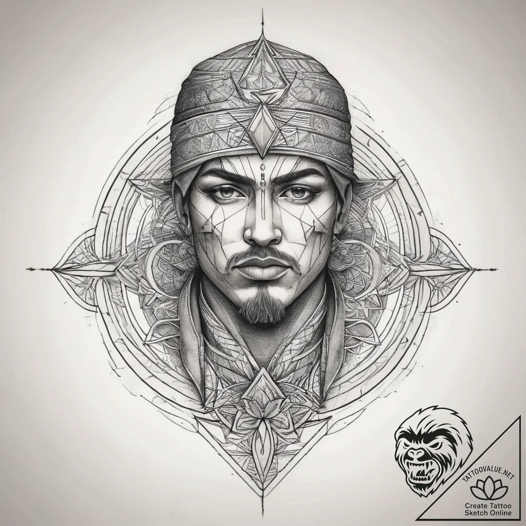 Tattoo sketch soldier with a thread, tattoo l... - tattoo sketch (№1757585804_0, 11.09.2025 10:16) — tattoovalue.net
