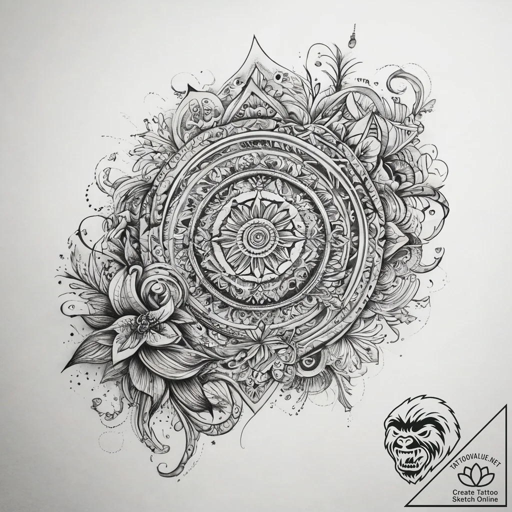 Tattoo sketch ocean, tattoo sketch design, mu... - tattoo sketch (№1757588147_0, 11.09.2025 10:55) — tattoovalue.net